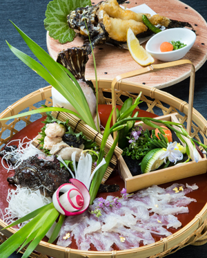 おこぜ懐石~薄造り、姿揚げに煮付けまで、高級魚おこぜを堪能|ディナー|レンブラントホテル大分【公式】レンブラントグループホテル