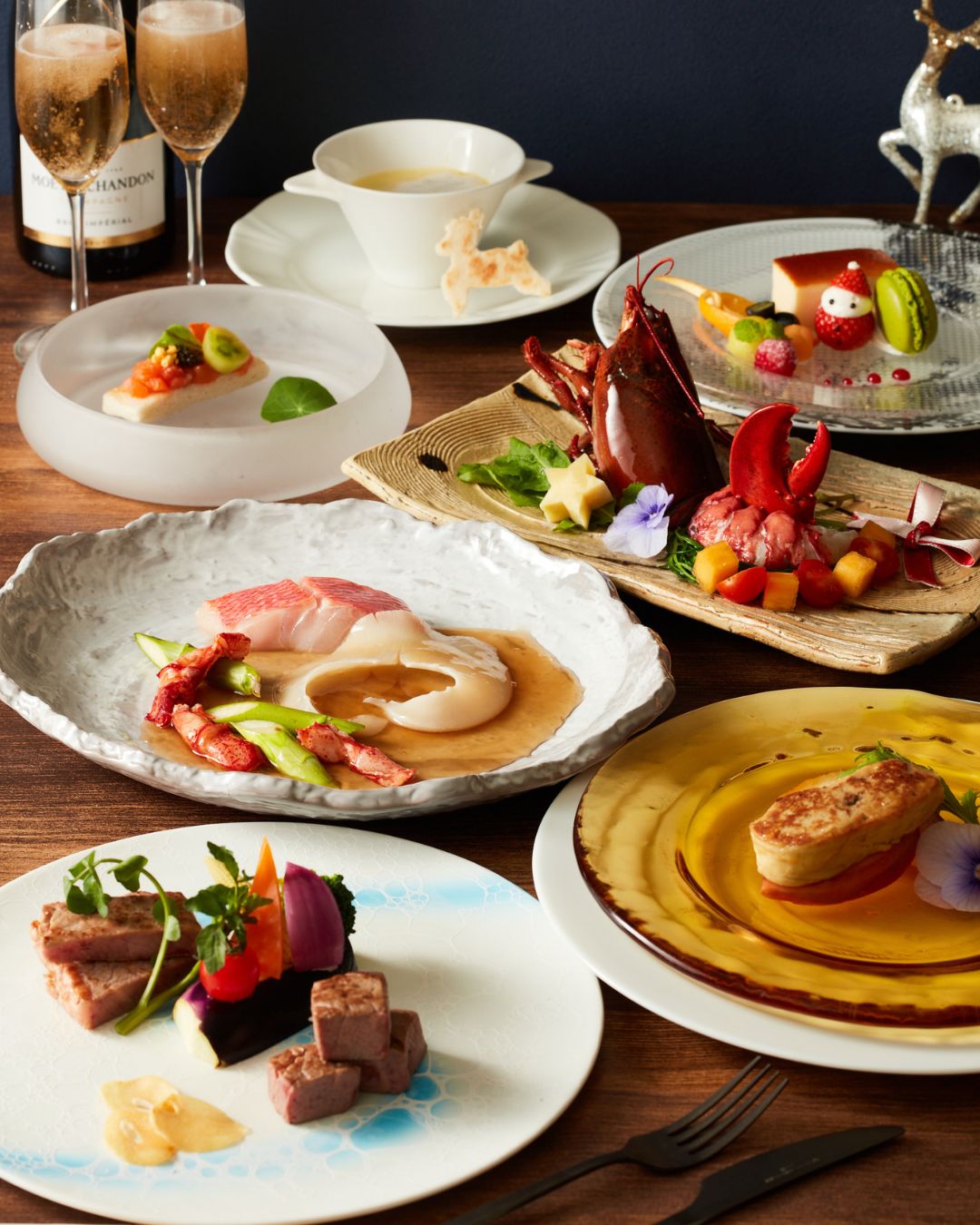 クリスマス鉄板焼コース<br>25,000円(税サ込)｜日本料理 中津川｜レンブラントホテル厚木【公式】レンブラントグループホテル