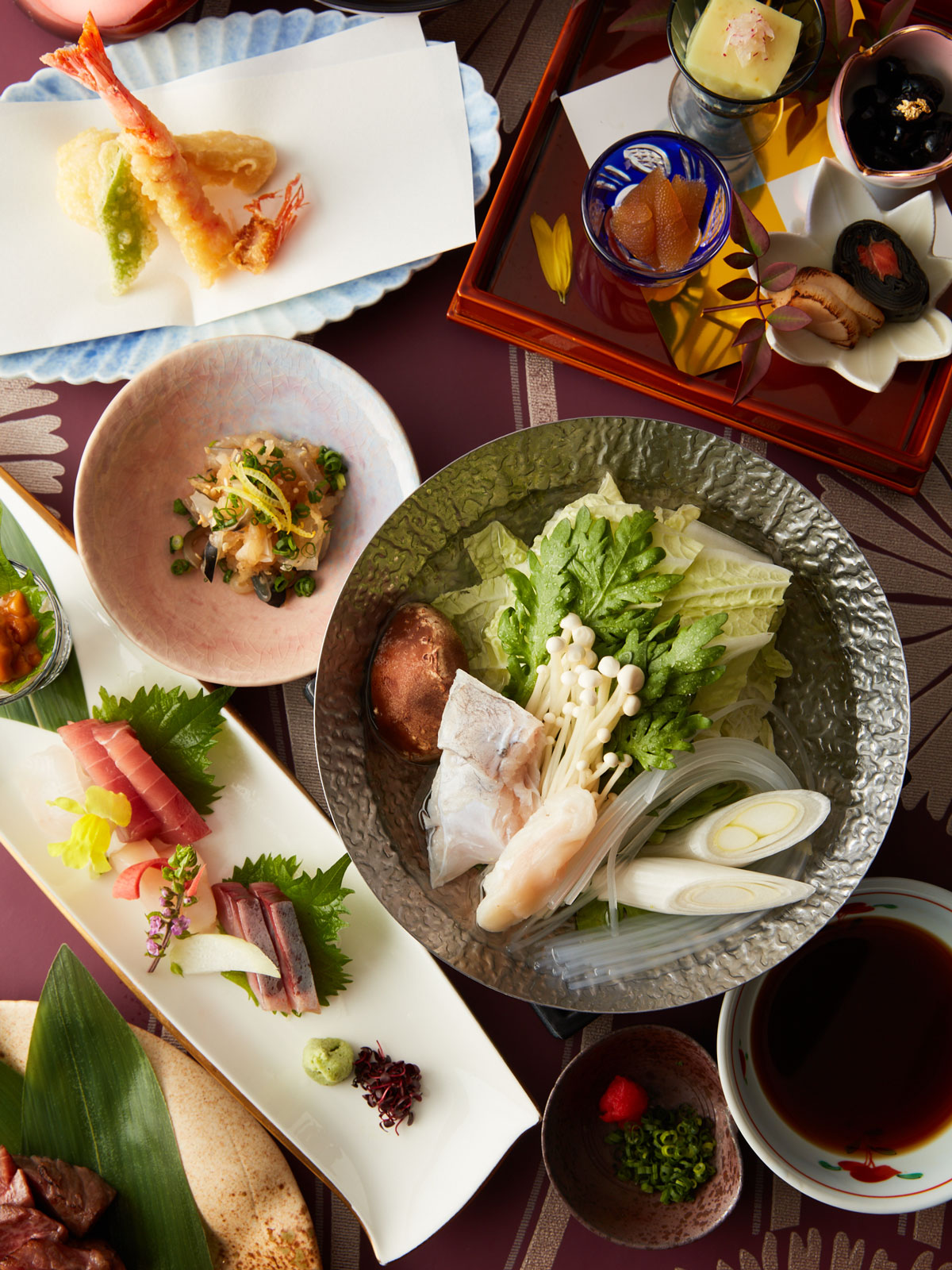 【季節会席・舞】<br>冬の味覚 ~河豚と鱈と米沢牛の会席コース~<br>13,640円(税込15,000円)|会席|レンブラントホテル東京町田【公式】