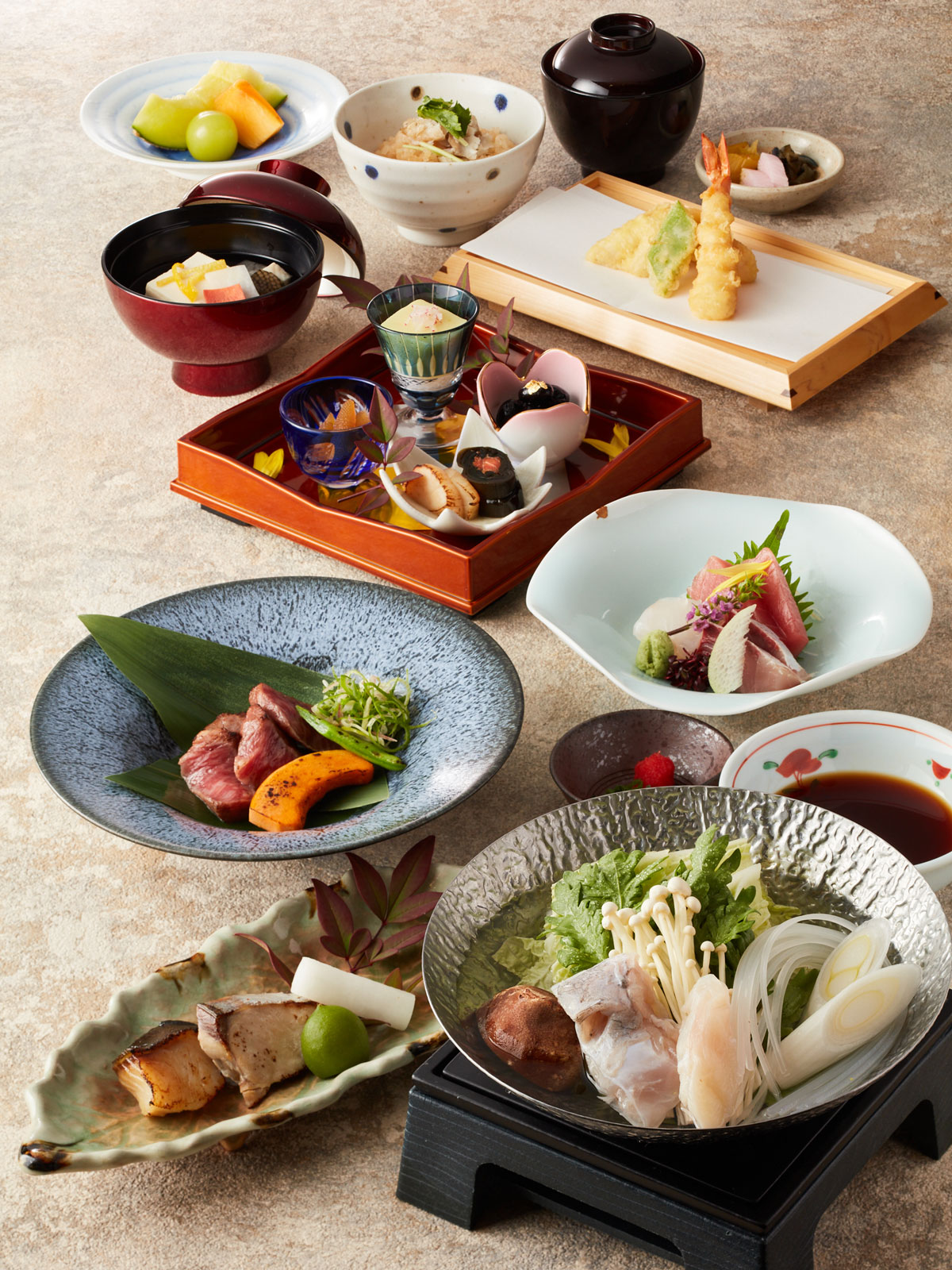 【季節会席・悠】<br>冬の味覚 ~河豚と鱈と米沢牛の会席コース~<br>10,000円(税込11,000円)|会席|レンブラントホテル東京町田【公式】