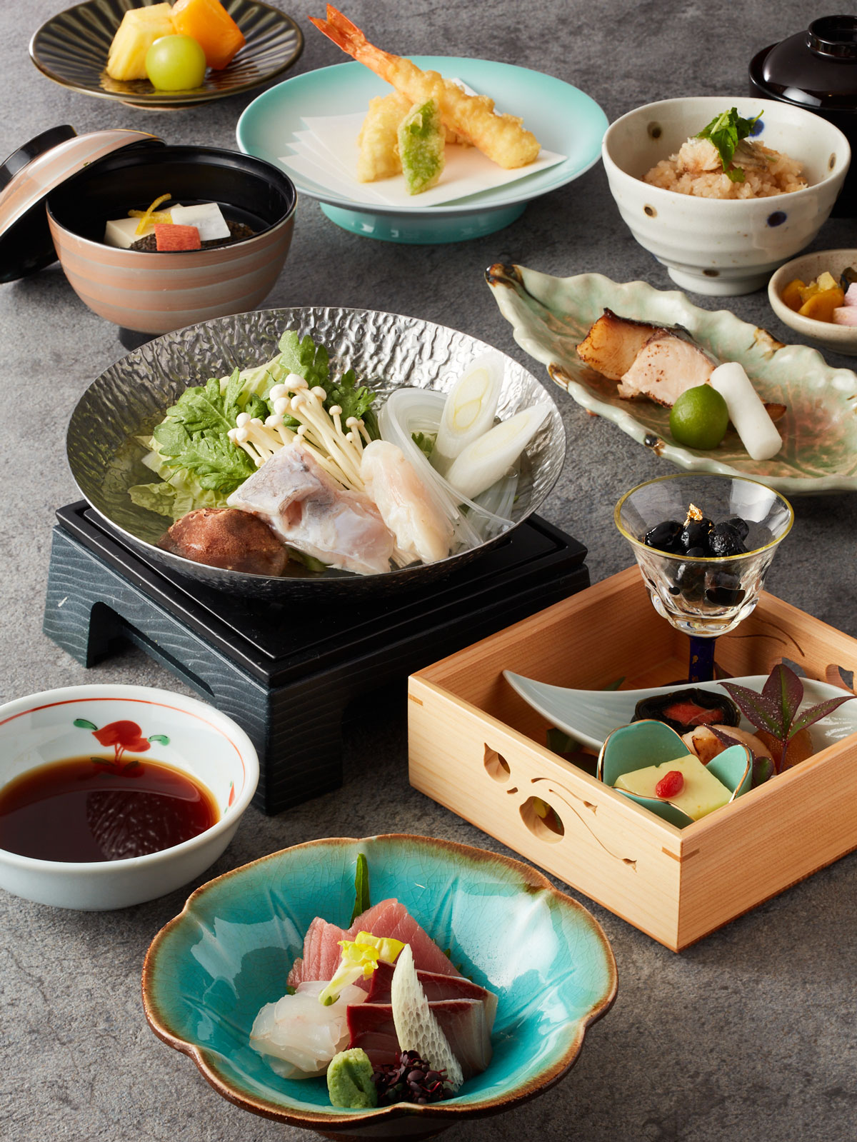 【季節会席・昌】<br>冬の味覚 河豚と鱈の会席コース<br>7,727円(税込8,500円)|会席|レンブラントホテル東京町田【公式】