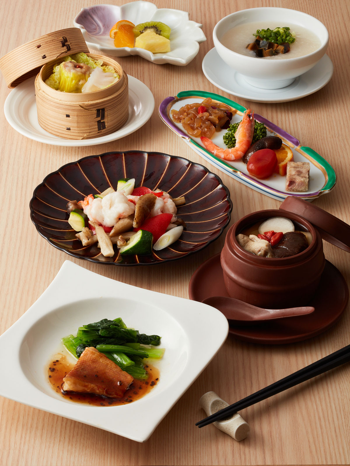 【彩食健美コース】<br>～ カラダに優しい食事で美味しく美しくヘルシーに～<br>3,455円（税込3,800円）｜コース｜レンブラントホテル東京町田【公式】