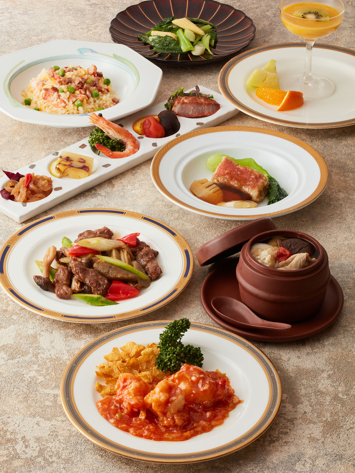 【本格コース・龍】<br>～フカヒレ・稚鮑や鯛・牛フィレ肉などの豪華コース～</br>7,727円（税込8,500円）｜アラカルト｜レンブラントホテル東京町田【公式】