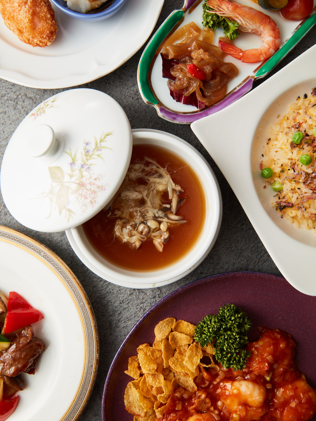 【本格コース・彩】<br>~海老や帆立・牛肉をはじめとしたスタンダートコース~ <br>5,455円(税込6,000円)|コース|レンブラントホテル東京町田【公式】