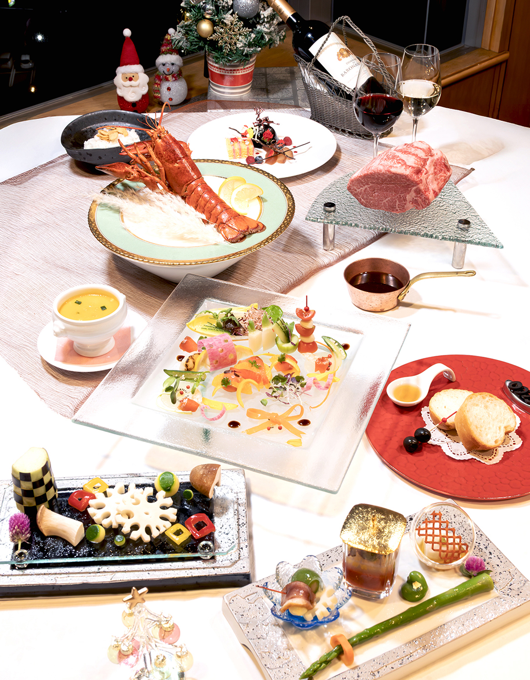 鉄板焼山茶花<br>12/24㈬・12/25㈭　2日間限定クリスマスディナー｜新着情報｜レンブラントホテル大分【公式】レンブラントグループホテル